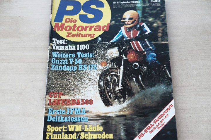 Deckblatt PS Sport Motorrad (09/1978)